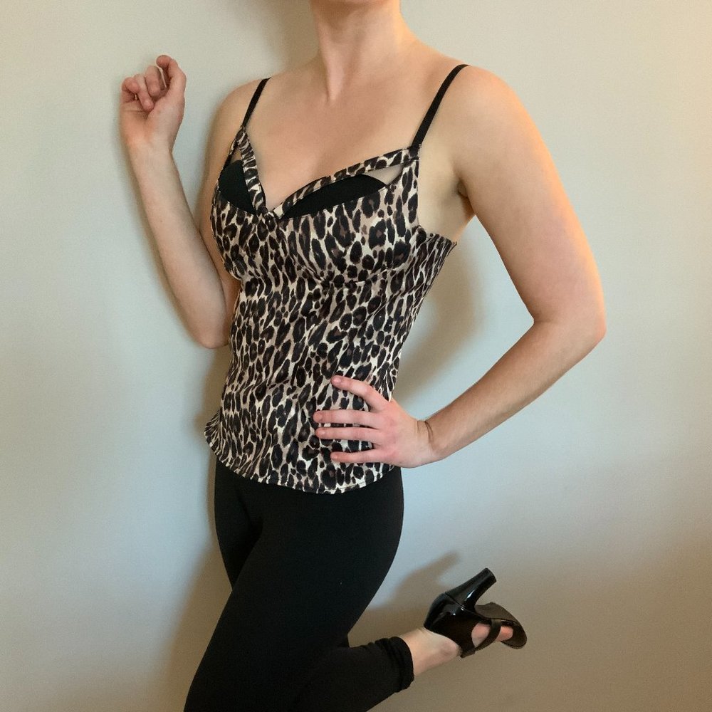 Leopard Print Corset Top